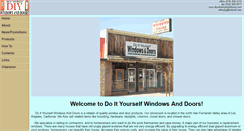 Desktop Screenshot of diywindowsanddoors.com